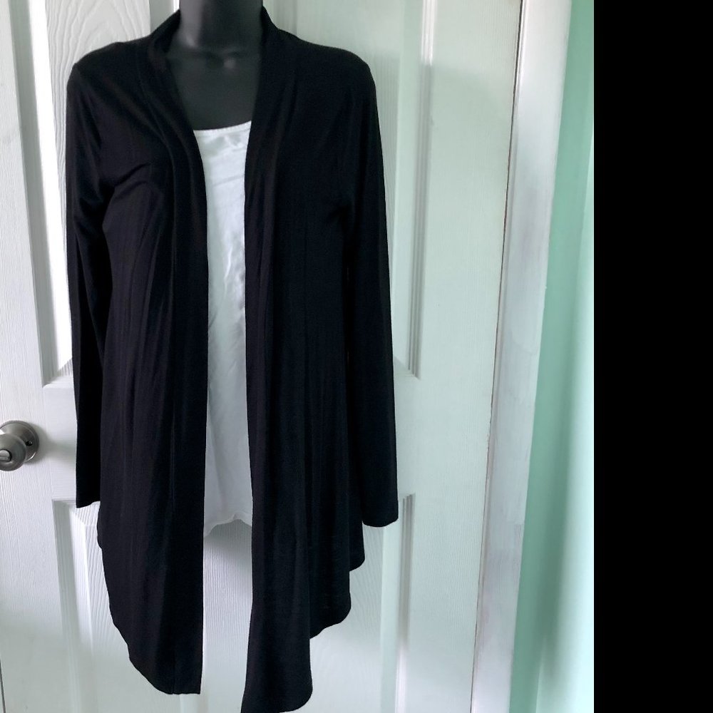 Not Too Thin, Not Too Thick, Black Cardigan Size S